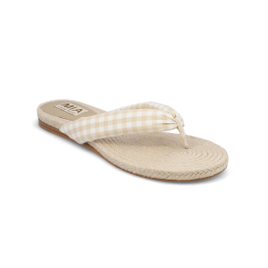ALEENA - NATURAL GINGHAM